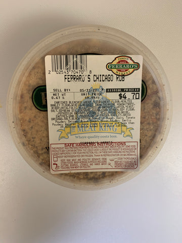 Ferraros Chicago Rub Seasoning $9.99lb