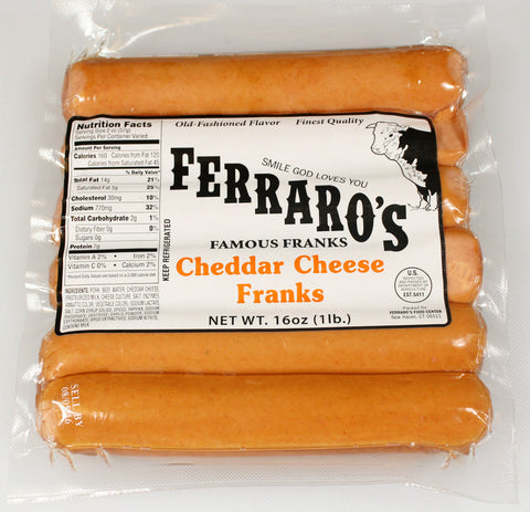 Ferraro's 1lb Cheese Franks  $5.49