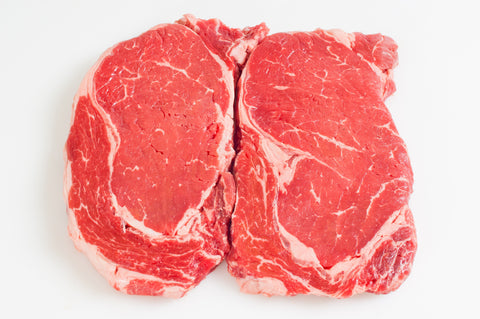 **Boneless Beef Rib Eye Steaks Fireman's Cut $12.99lb
