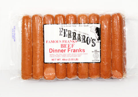 Ferraro's 3lb Beef Dinner Franks  $16.99