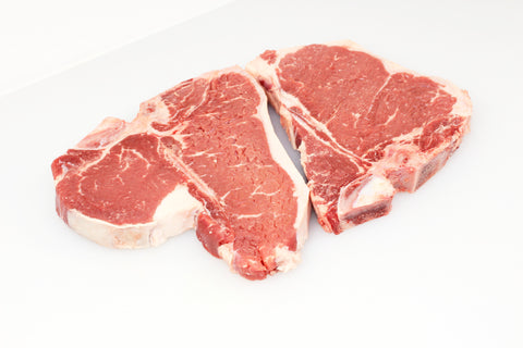 U.S.D.A. Prime Grade Beef New York Strip Steaks - Bone-in $14.99lb